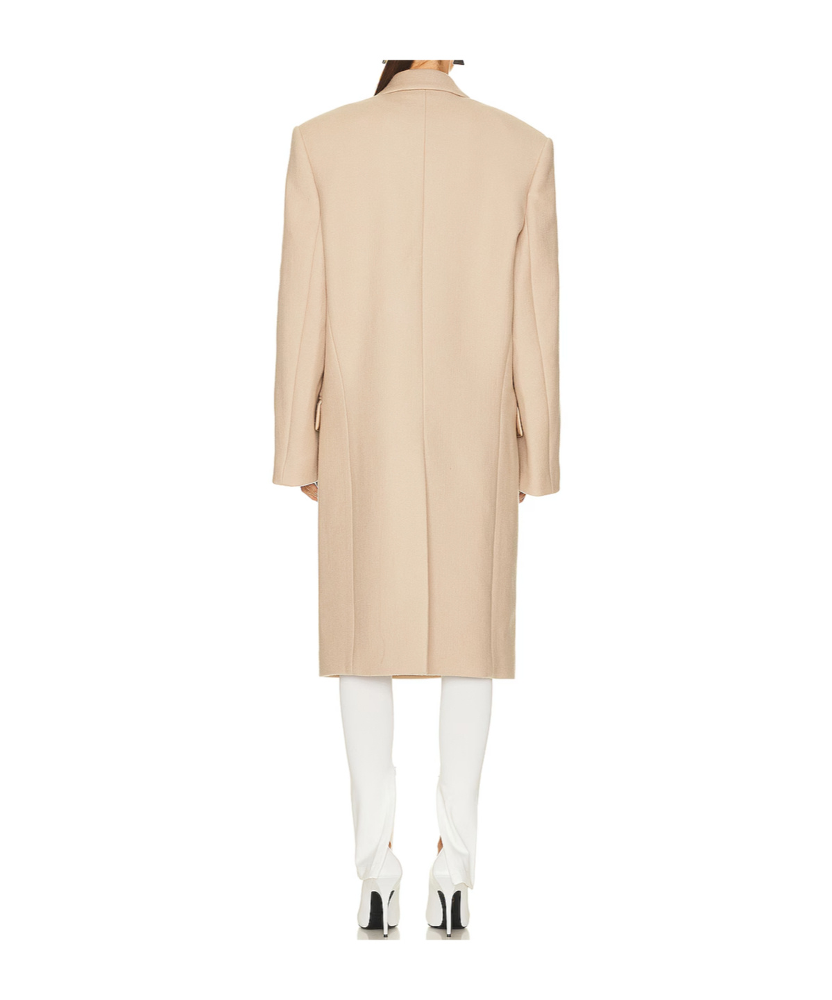 Wardrobe.nyc Beige Hailey Bieber Edition Double-breasted Coat In Neutral