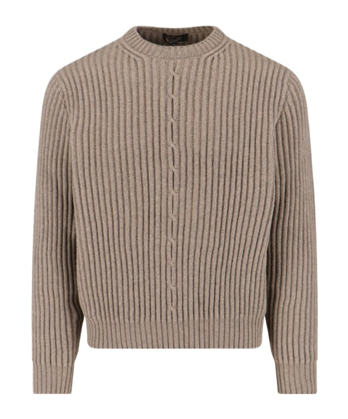 Loro Piana Plane Tree Knitted Cashmere Sweater In Brown