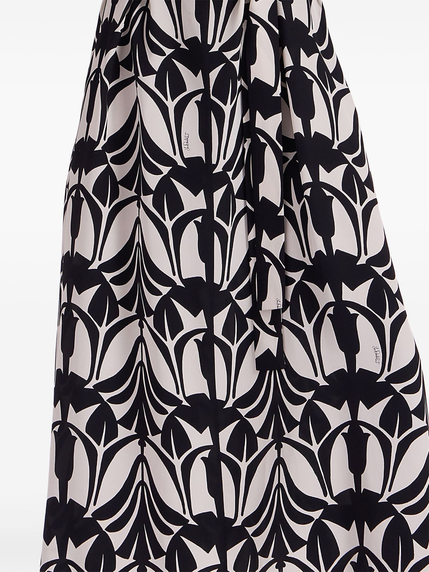 La Doublej 'cerere' Crepe De Chine Dress In Black