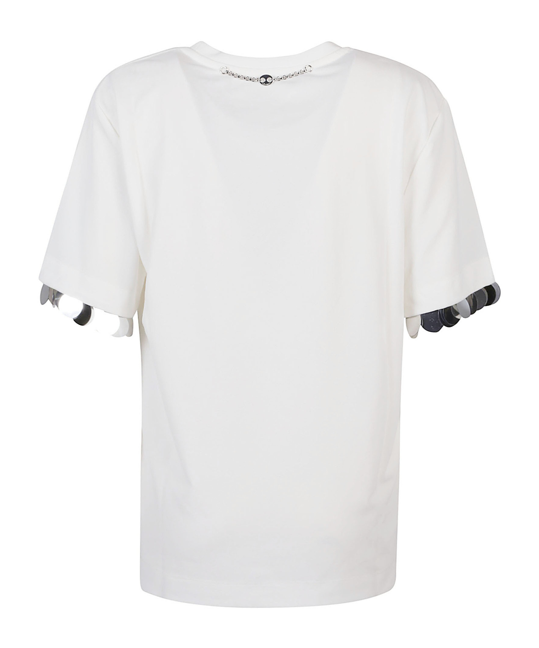 Rabanne Sequin-embellished T-shirt In White