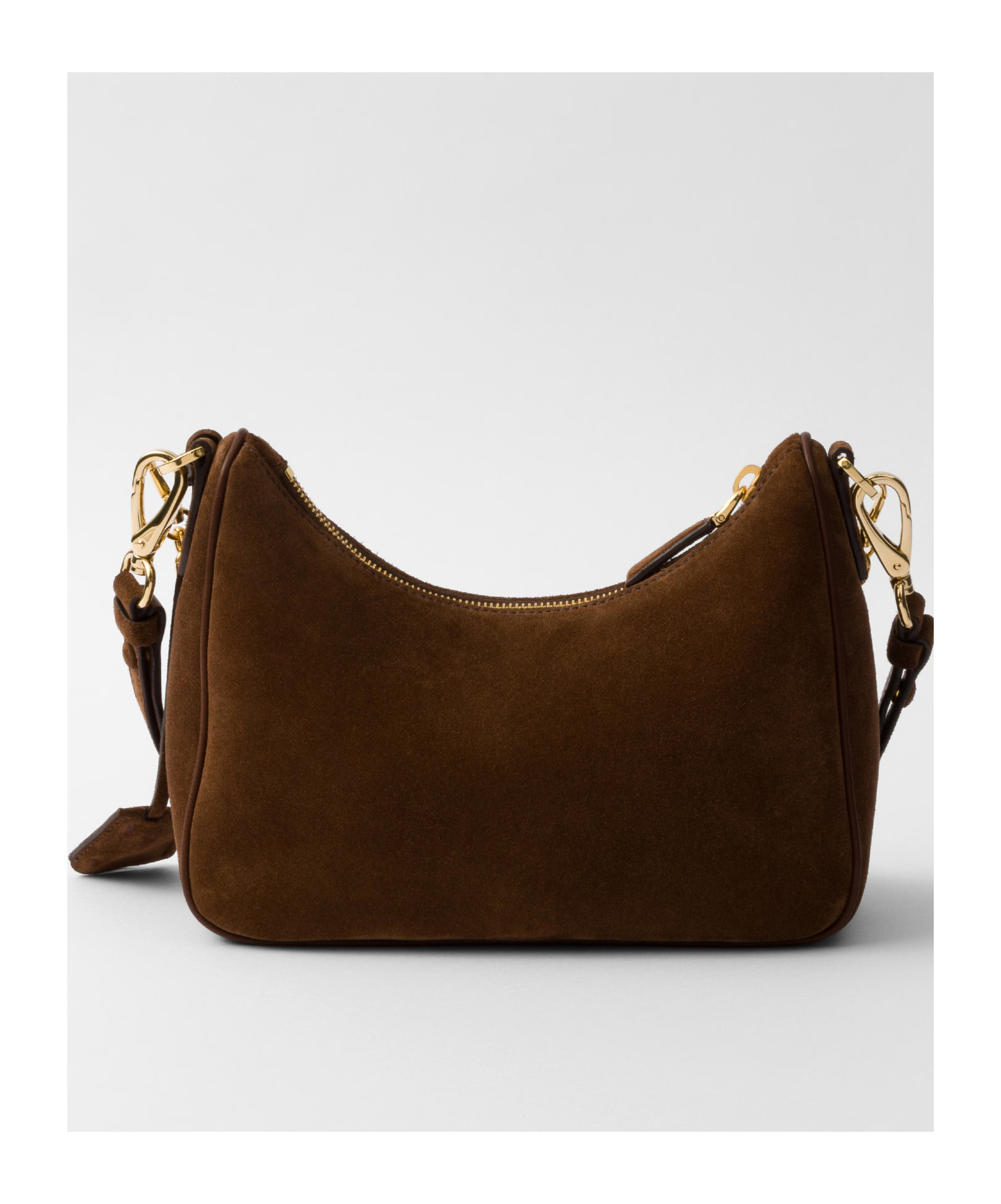 Prada Re-edition Suede Mini-bag In Brown