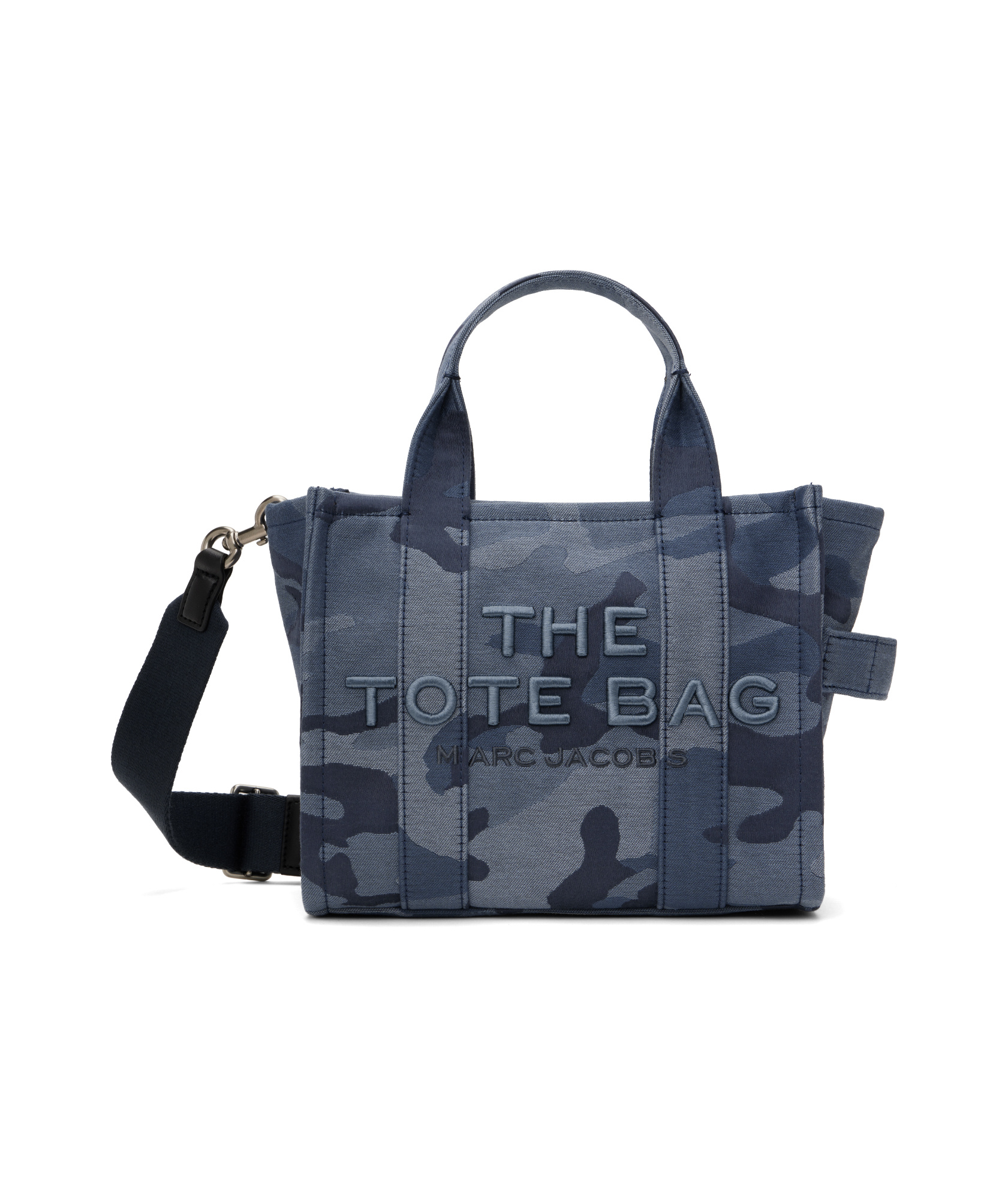 Marc Jacobs Jacquard Camo Small Tote Bag In Blue