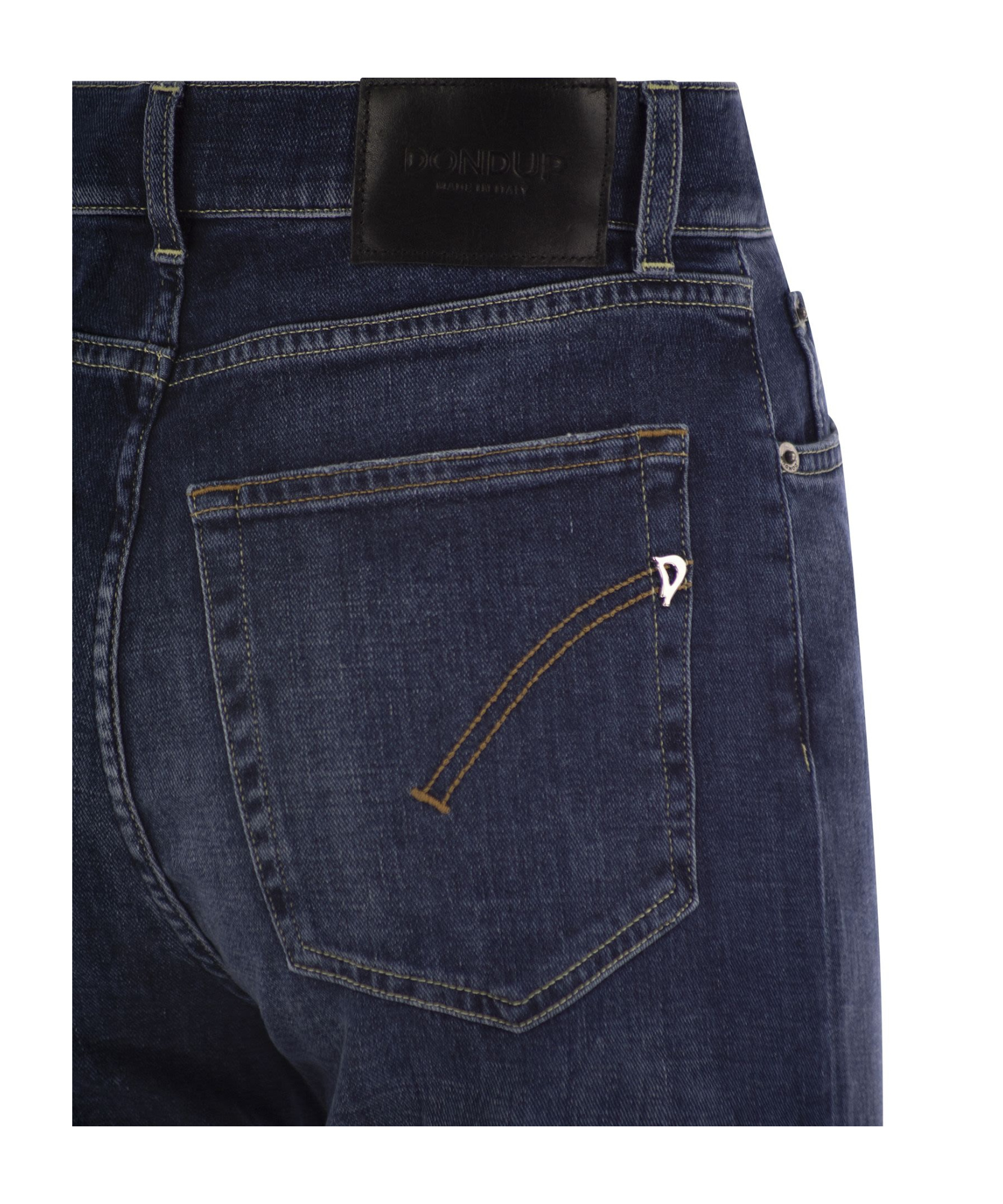 Dondup Pantalone Amber Blu In Black