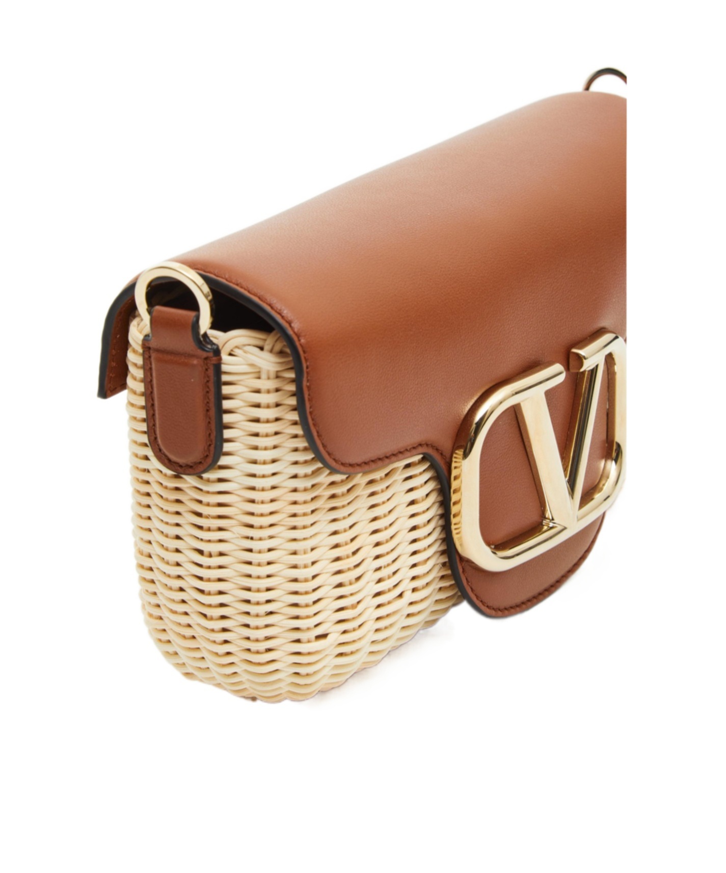 Valentino Vlogo Signature Crossbody Bag In Brown