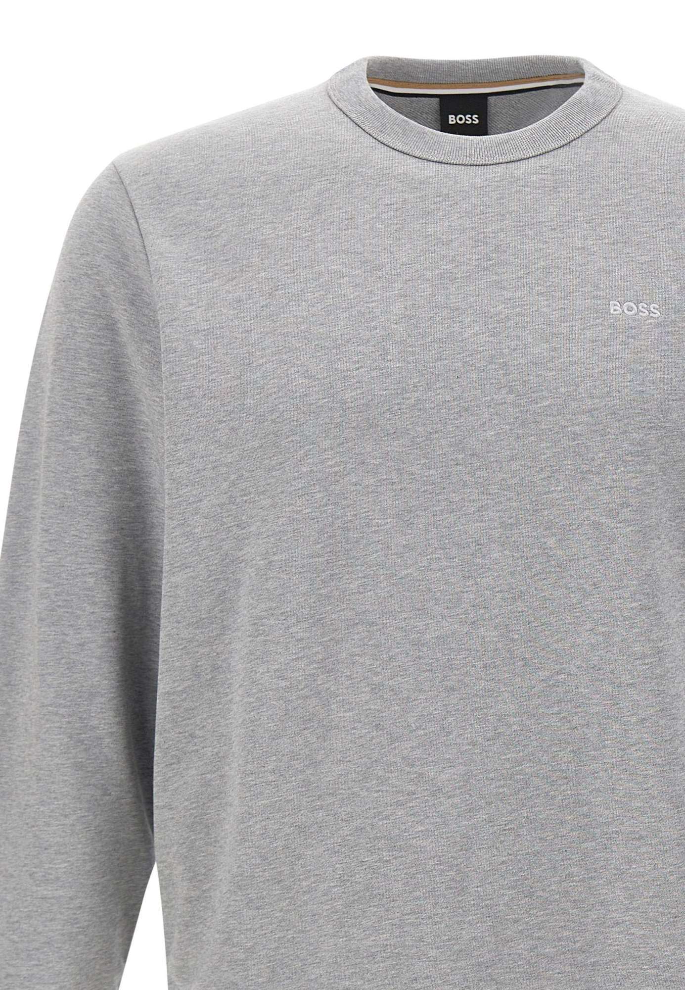 Hugo Boss Long Sleeve Sweatshirt In Gray