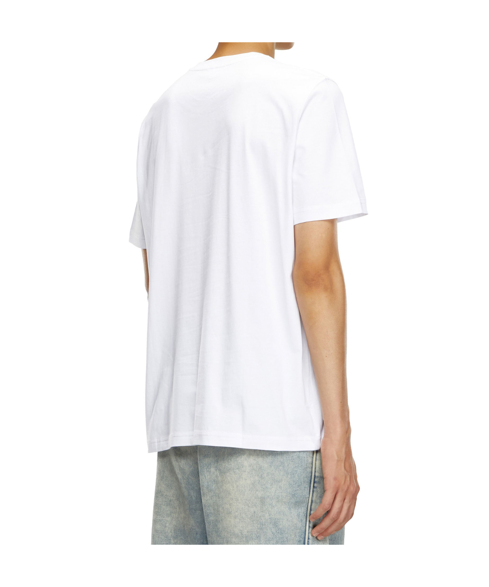 Diesel T-shirt With Small T-boxt-k2 Logo In White
