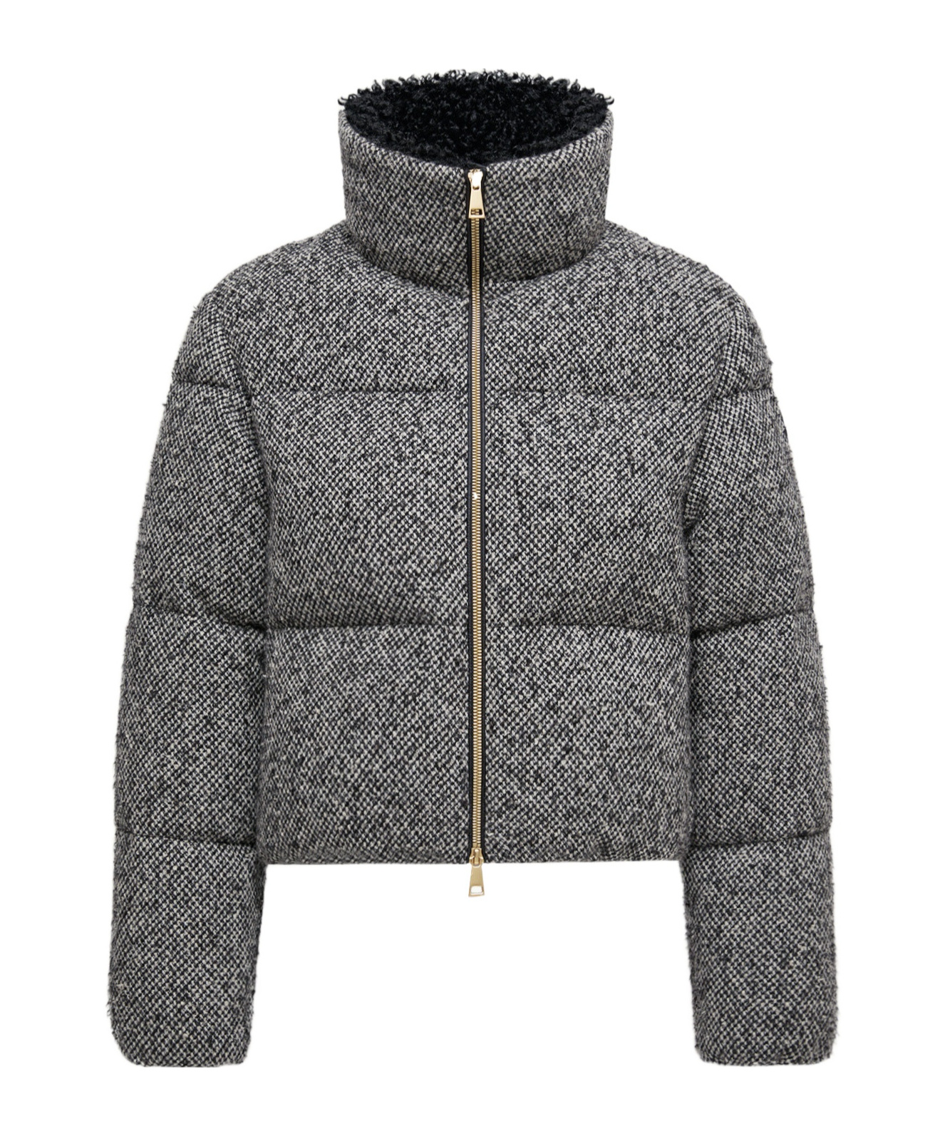 Moncler Zip-up Bomber Jacket In Gray