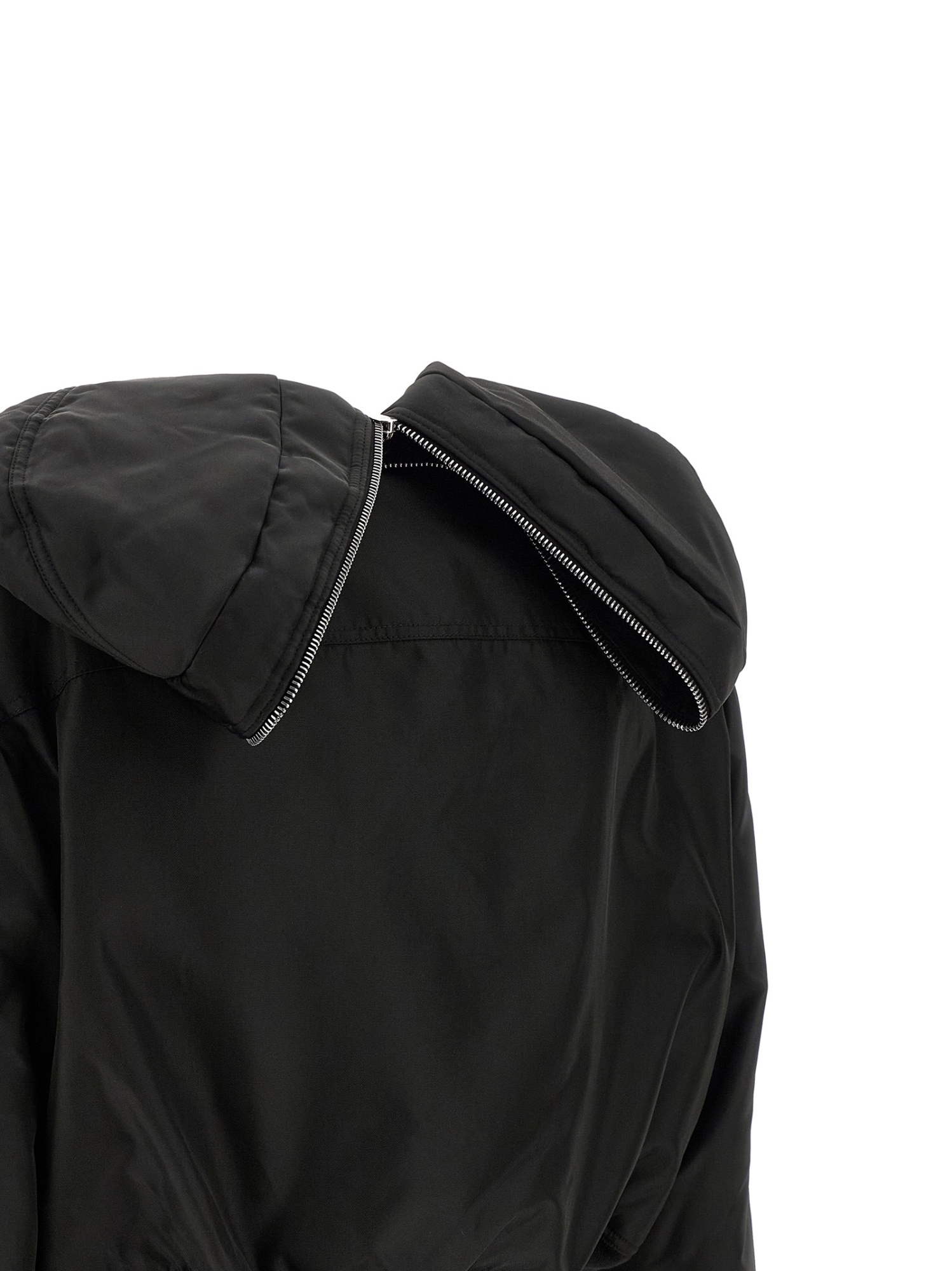 Rick Owens Drkshdw Alice Cropped Down Parka In Black