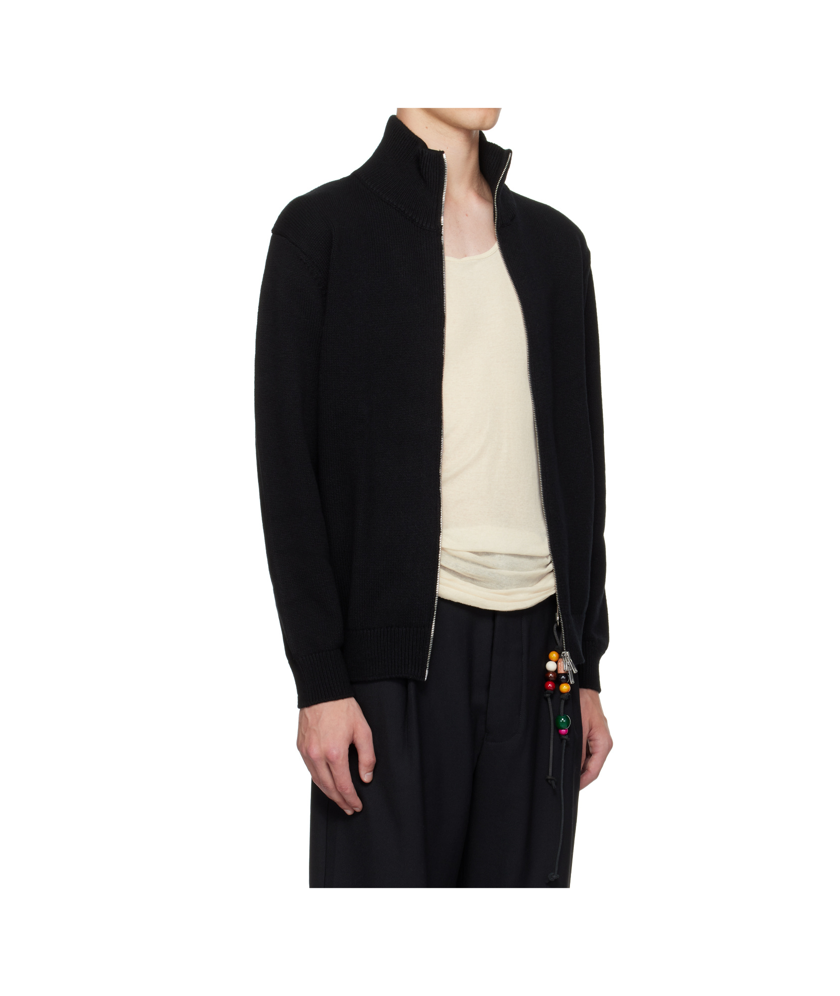 Song For The Mute Printed Casual Jacket In Black