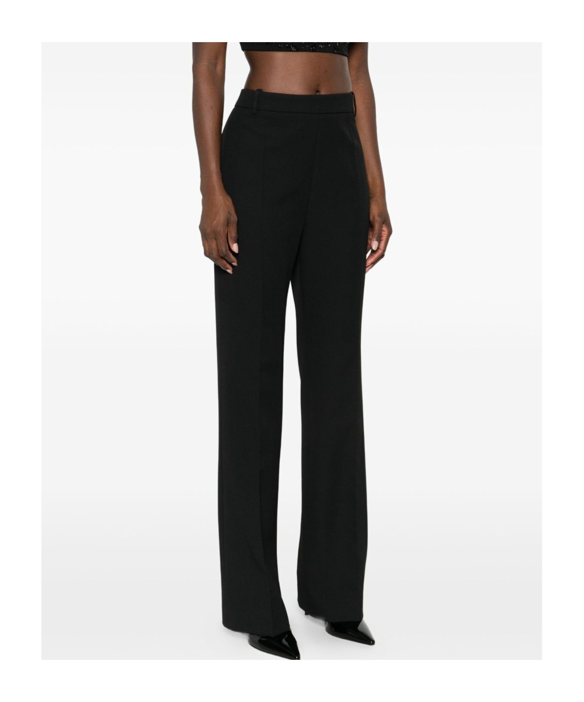 Pinko Belt Loop Trousers In Black