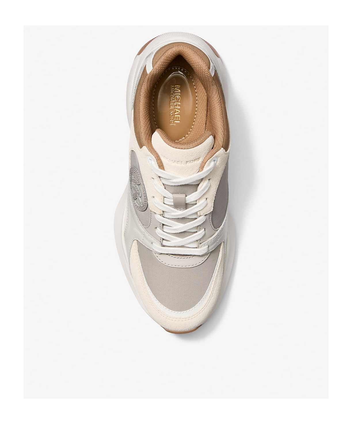 Shop Michael Michael Kors Zuma Lace-up Sneakers In White