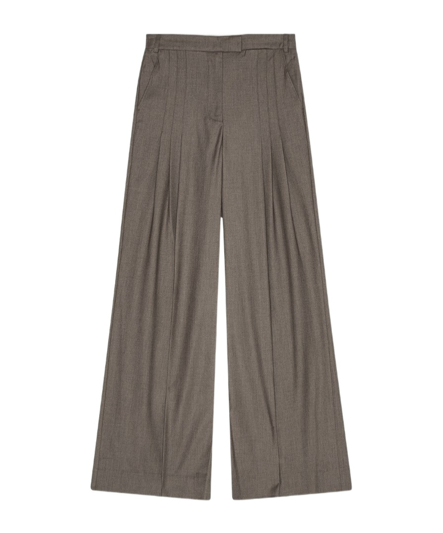 Remain Birger Christensen Wide Suiting Trousers In Gray