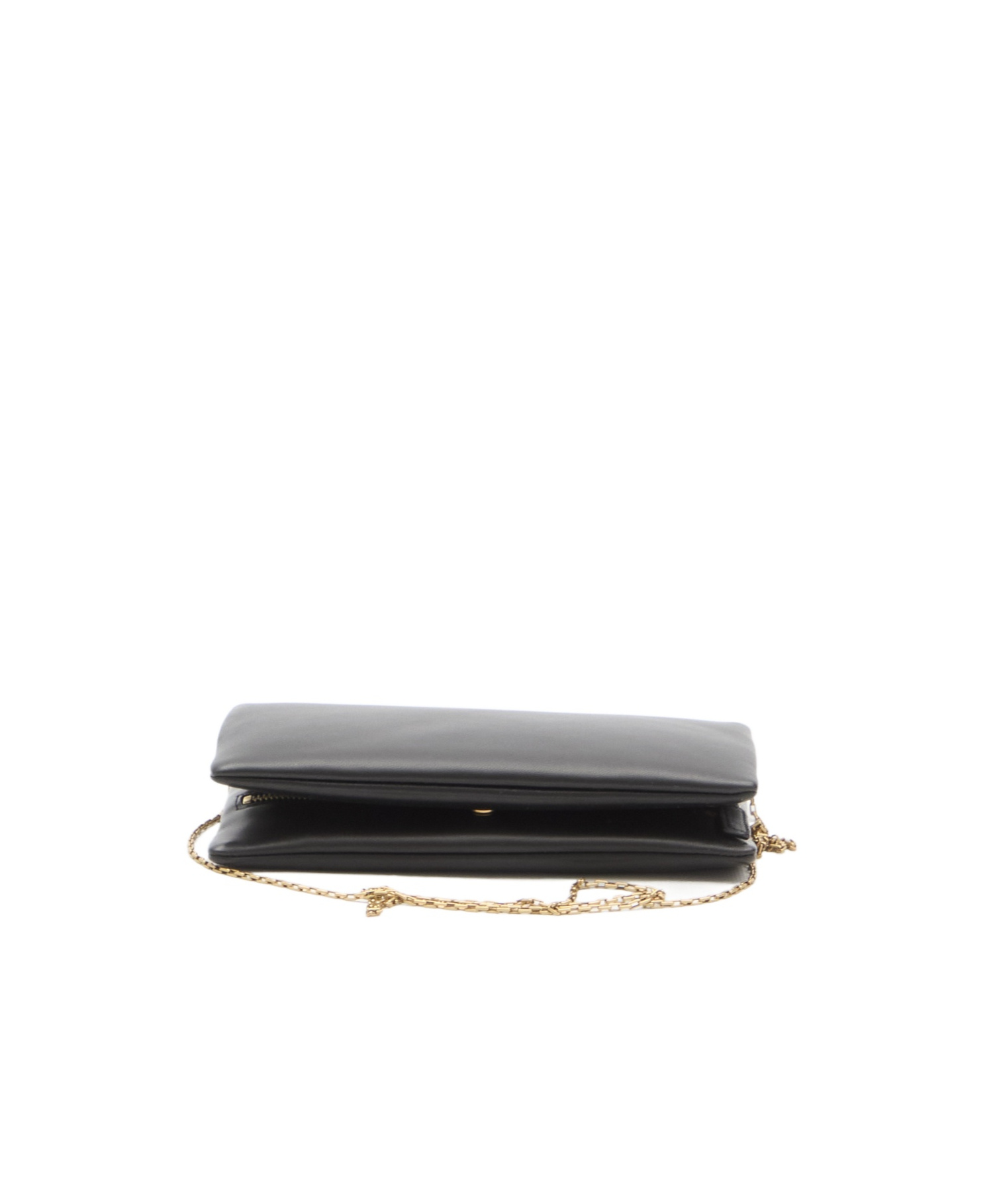 Saint Laurent Cassandre-plaque Cross Body Bag In Black