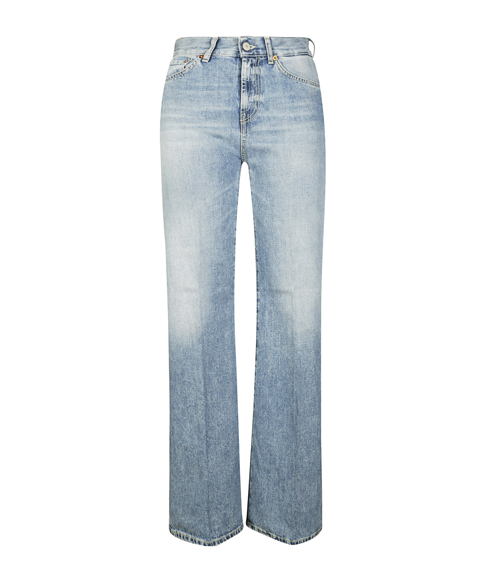 Dondup Amber Trousers Rivet Detailing In Blue
