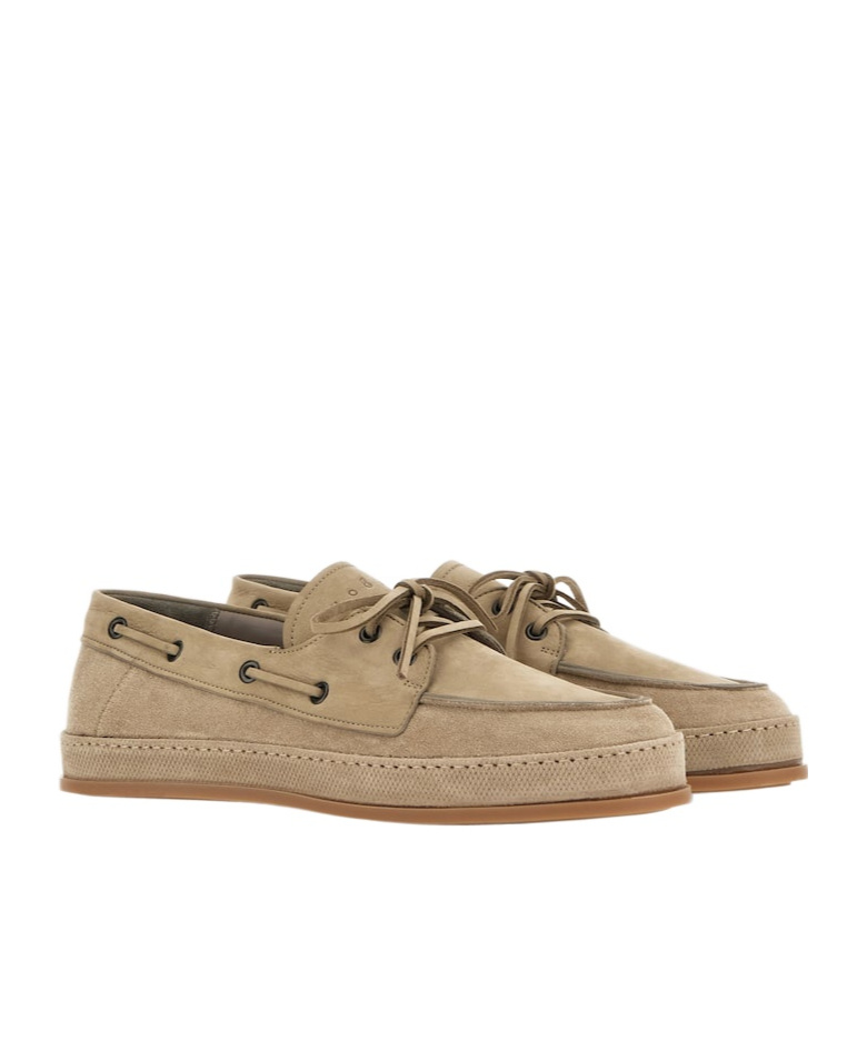 Hogan Round-head Casual Shoes In Nude