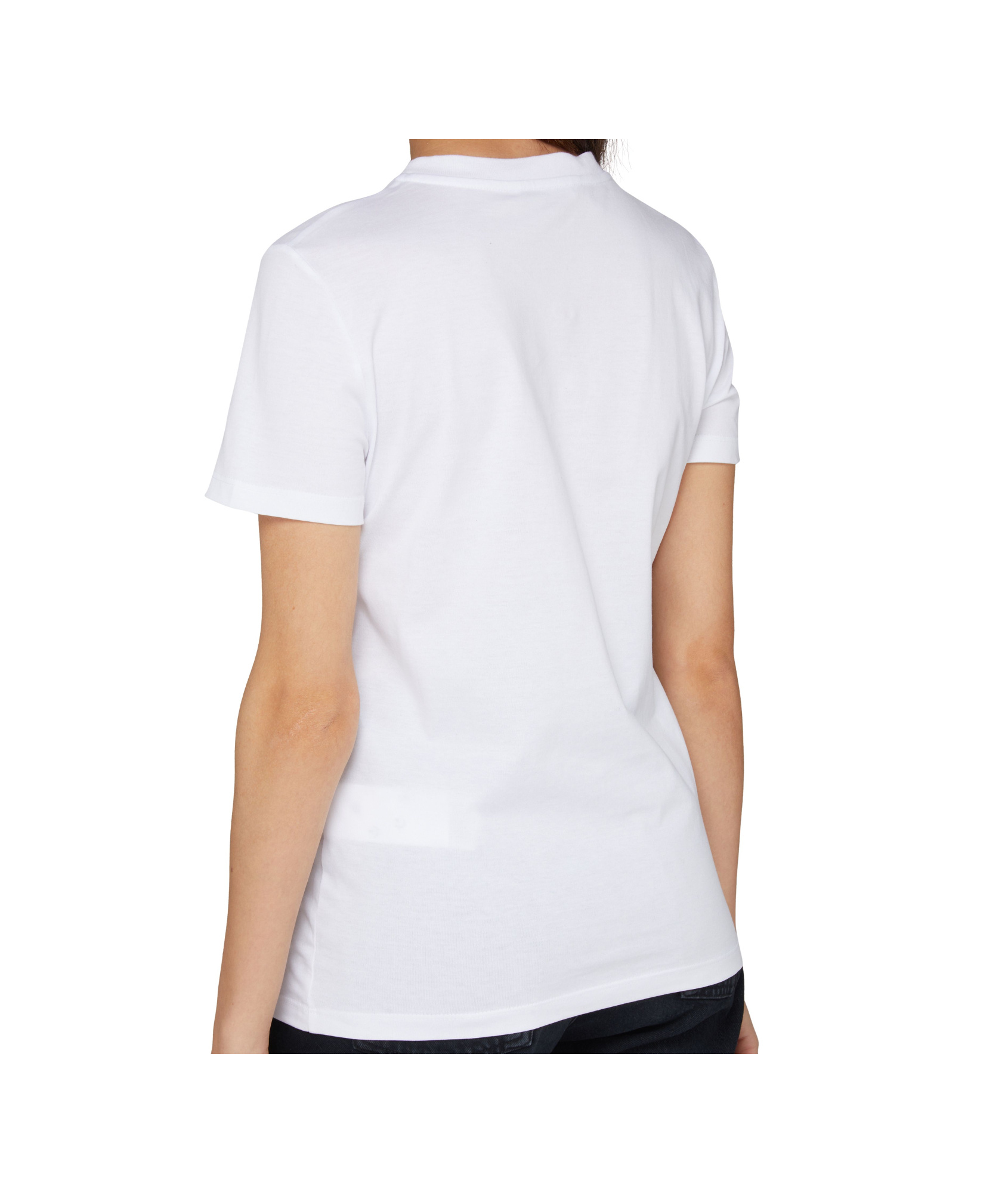 Shop Max Mara Open-necked Black Shirt In White