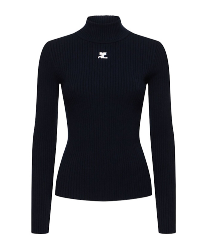 Courrèges High-necked Long-sleeved Sweater