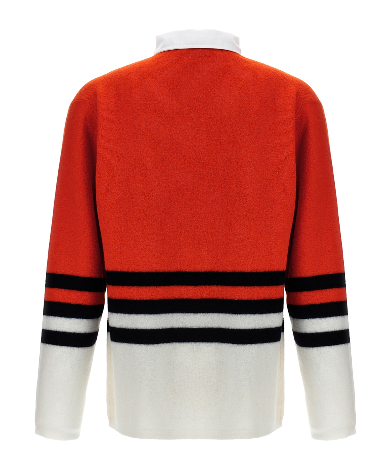 Shop Wales Bonner Cypher Polo Sweater In Red