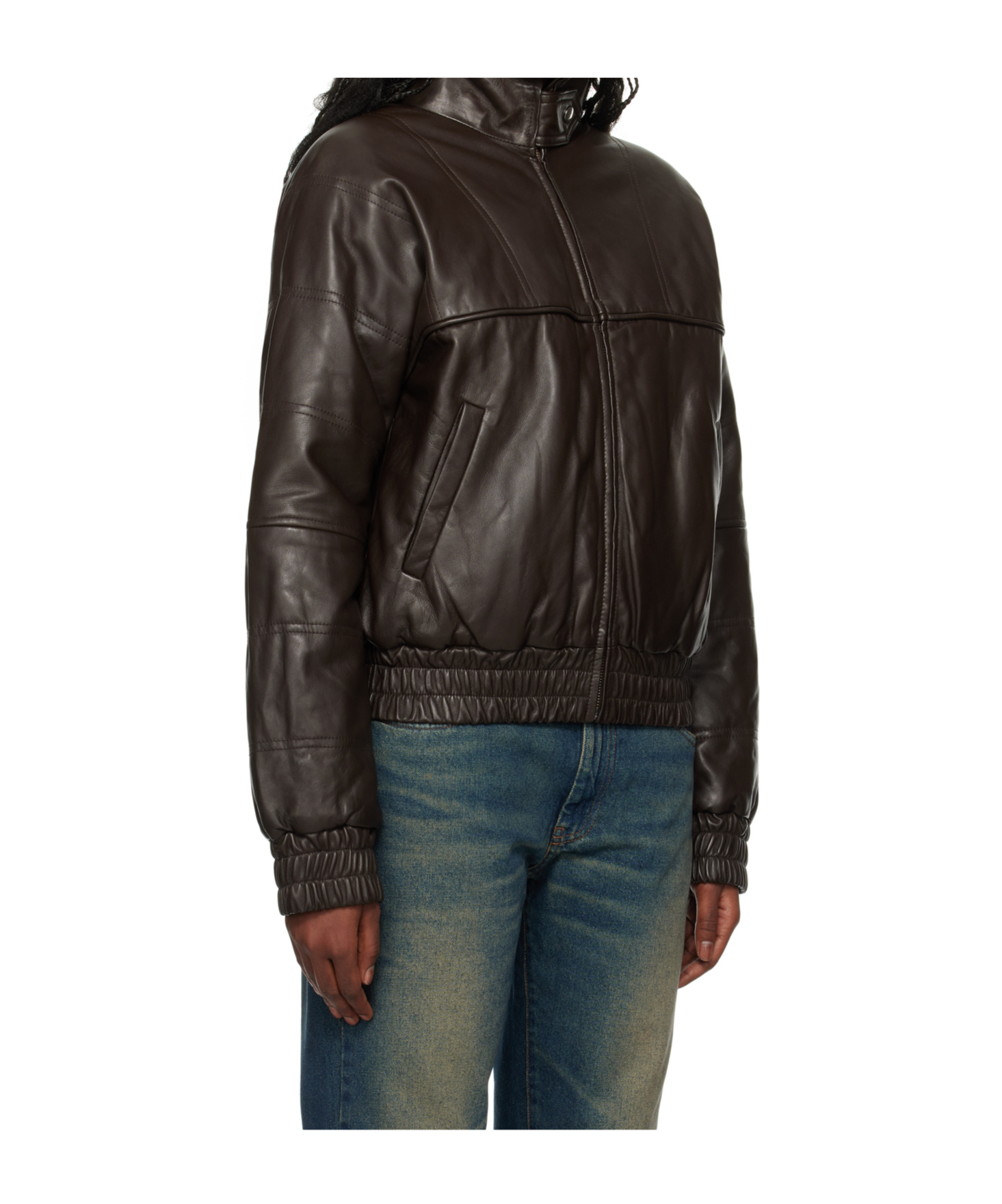 Gimaguas Brown Paula Leather Jacket In Brown