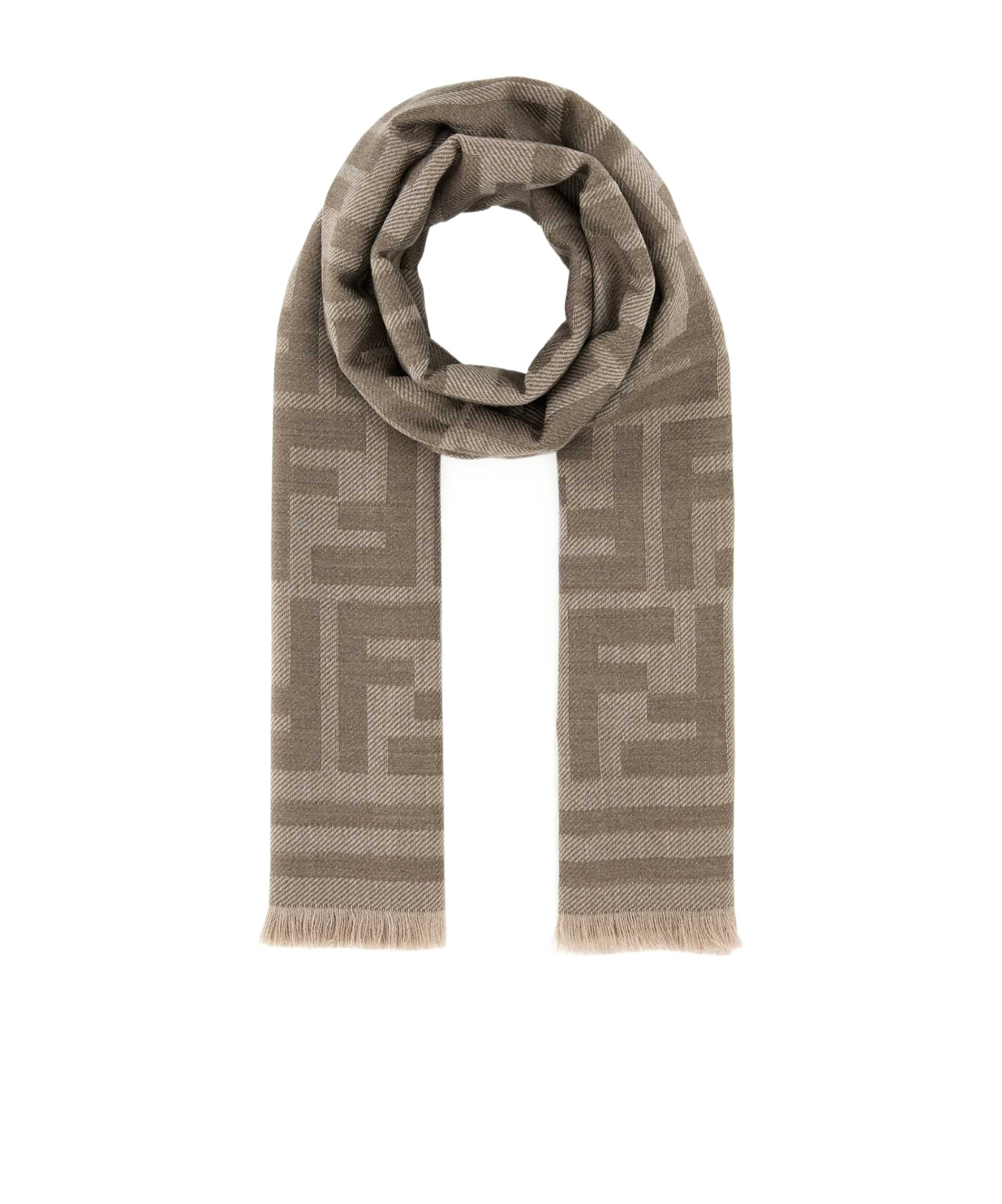 FENDI FENDI FF JACQUARD SCARF