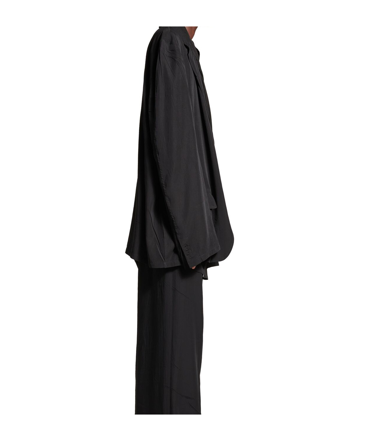 Balenciaga Single-breasted Blazer In Black