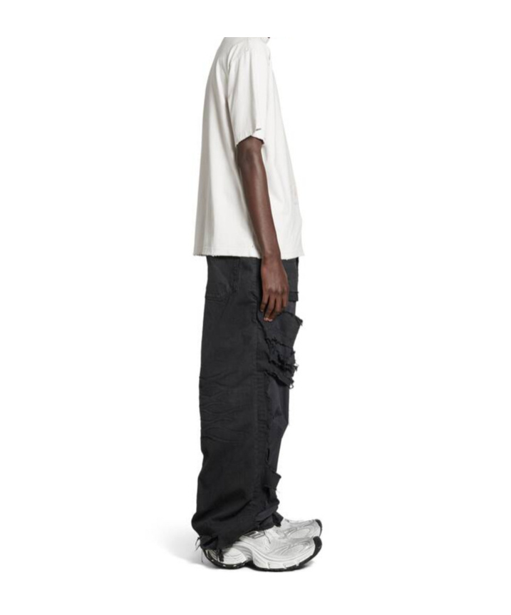 Balenciaga Paris Liberty Cotton T-shirt In White