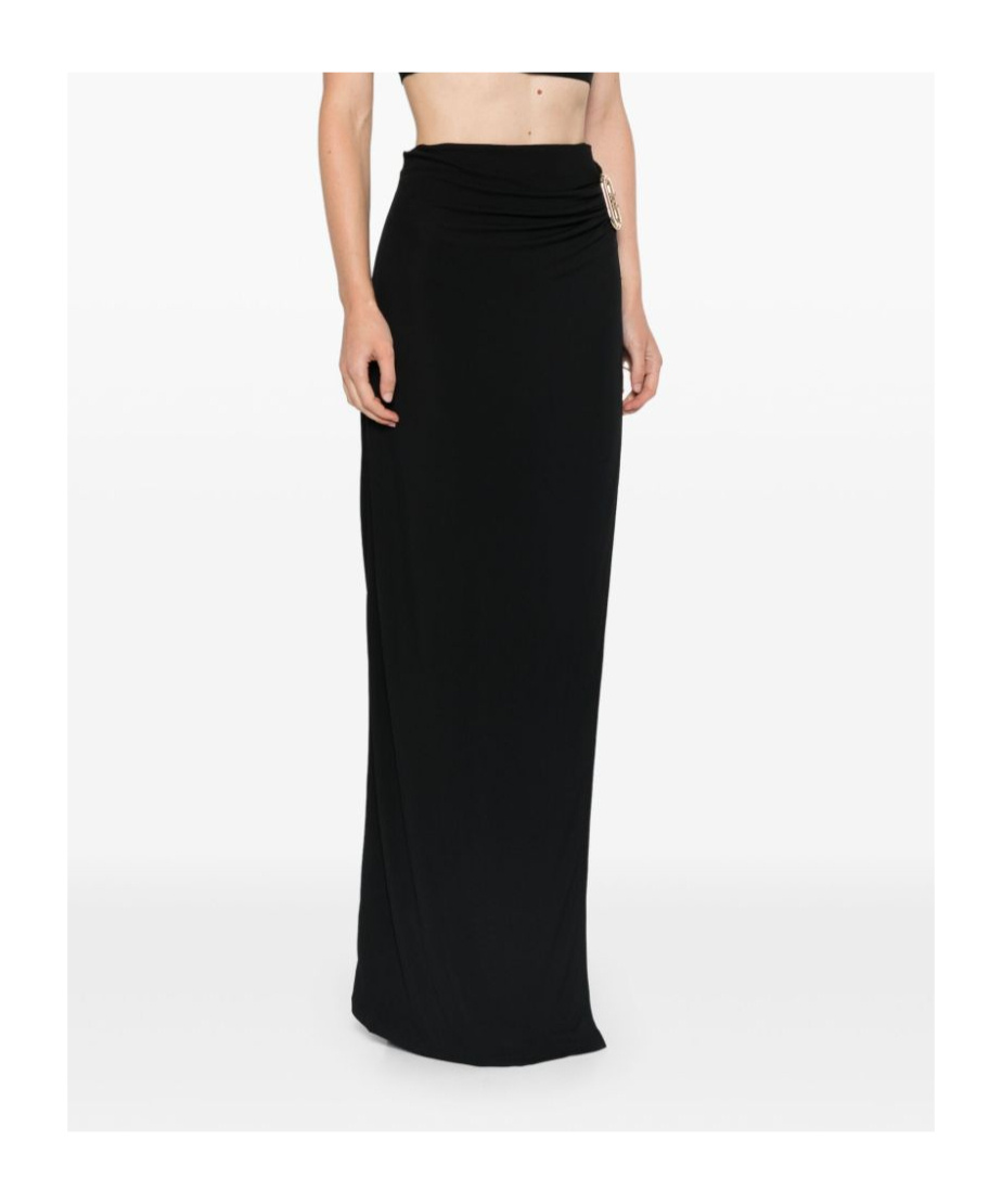 Casablanca Maxi Draped Skirt Black In Black