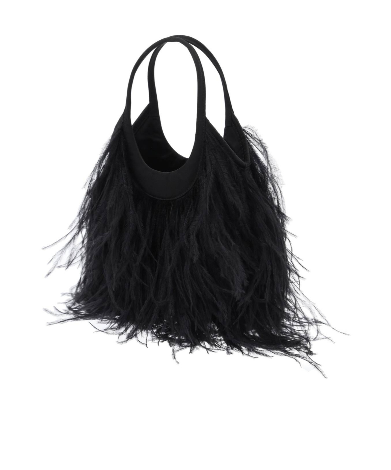 Miu Miu Women's Embellished Satin Handbag In Black