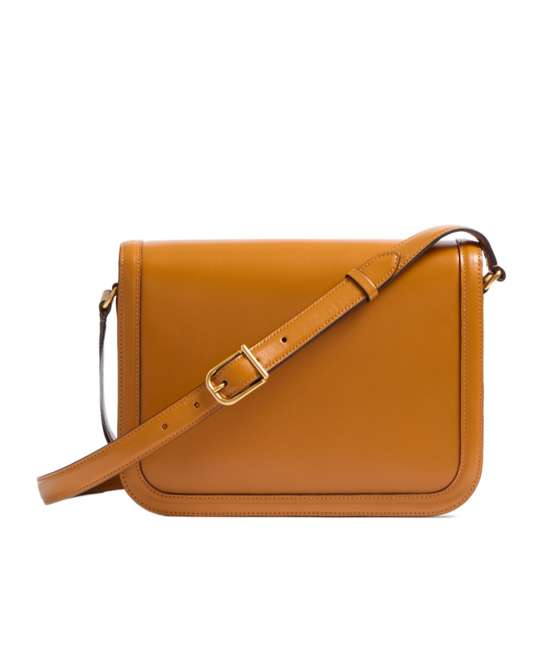 Valentino Garavani Orange Leather 9to5 Shoulder Bag In Brown