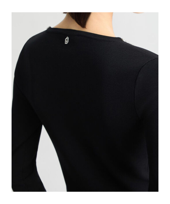 Liu •jo Liu Jo Embellished Jumper In Black