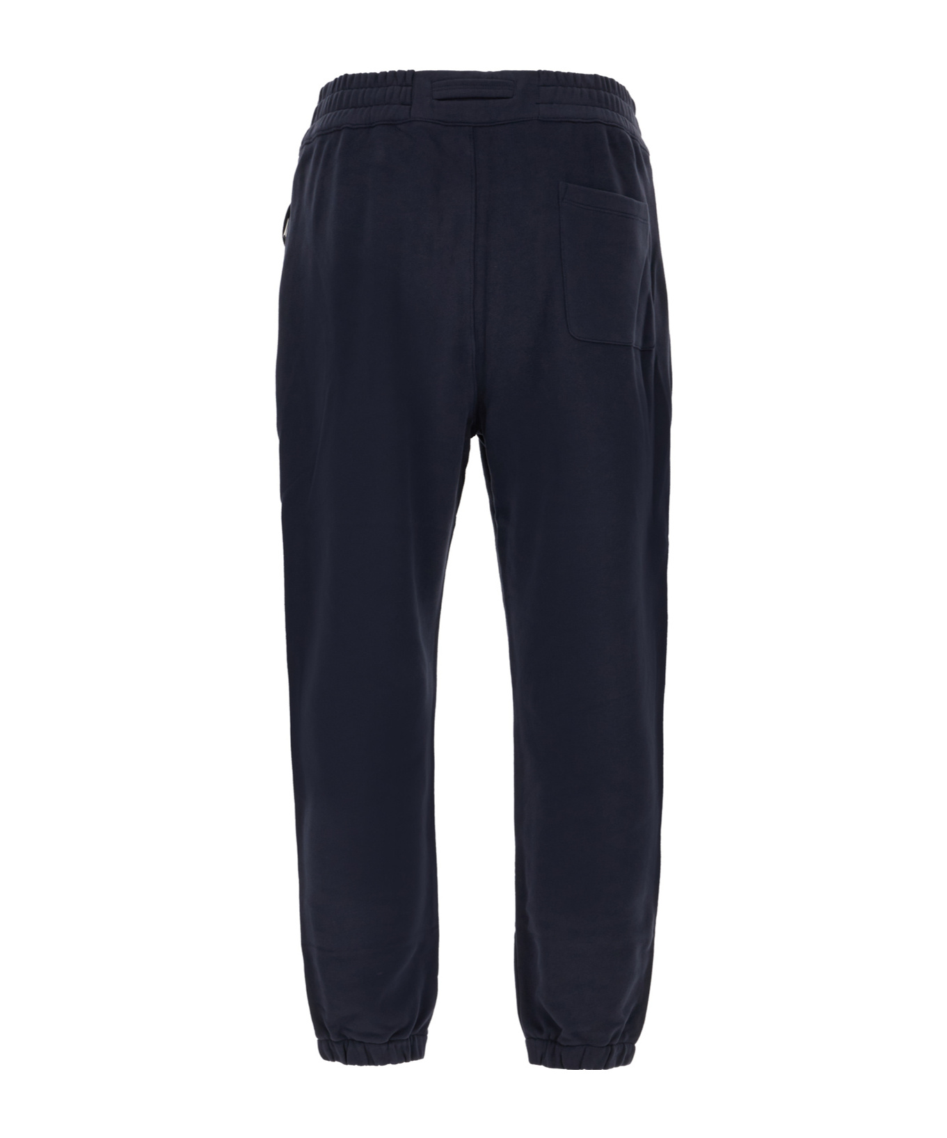 Zegna Cotton Track-pants With Elasticated Ankle Cuffs In Black