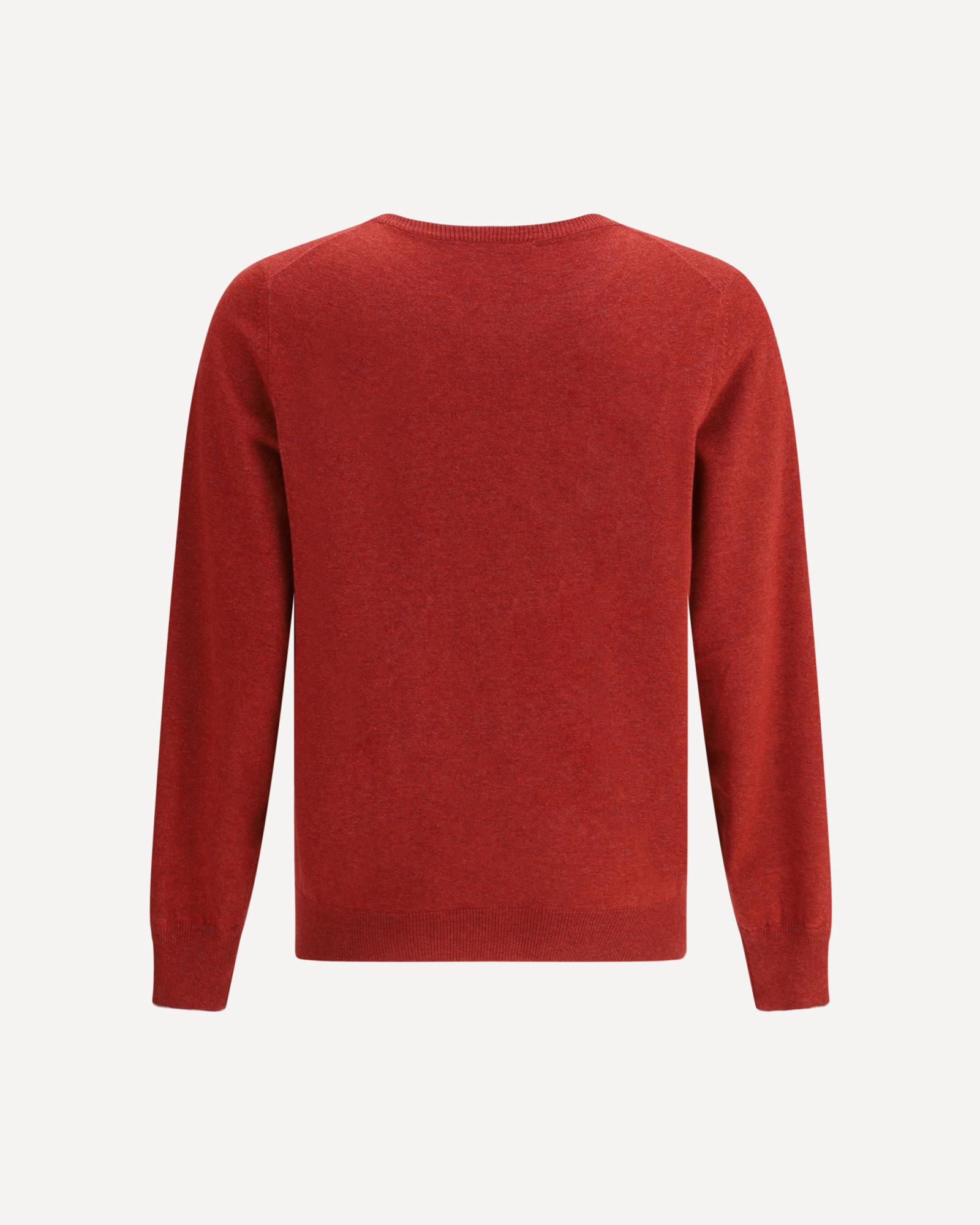 Brunello Cucinelli Cashmere And Silk Crew-neck Sweater In Red