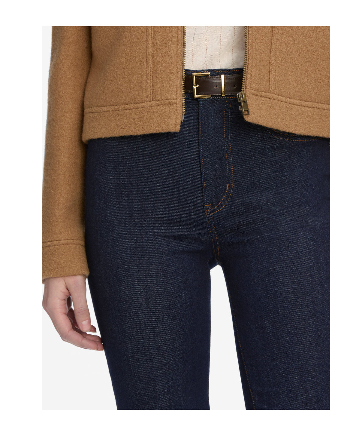 Frame High-waisted Straight-leg Jeans In Black