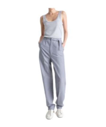 Lemaire Rib U-neck Vest In Gray