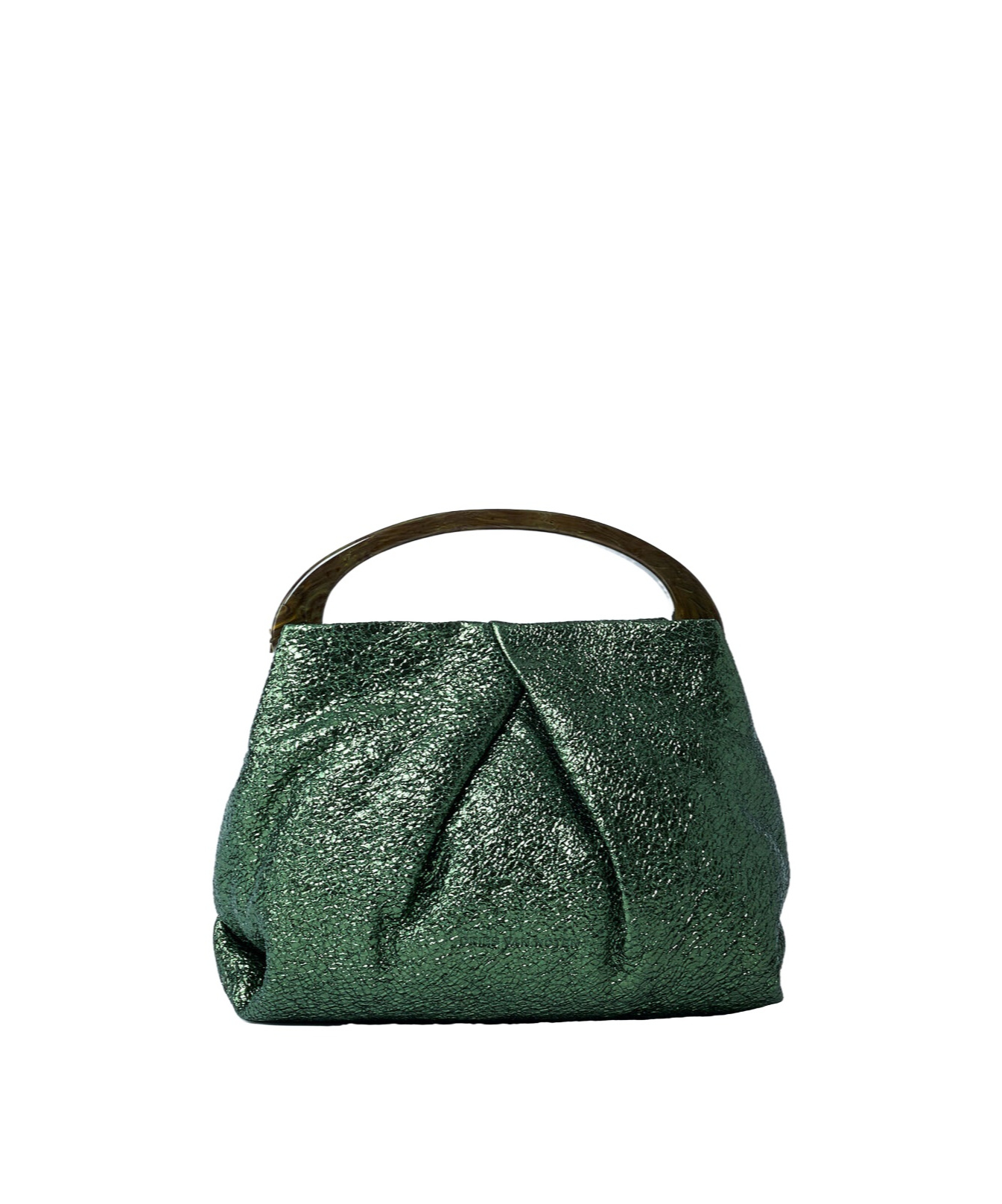 Dries Van Noten Top Handle Shoulder Bag In Green