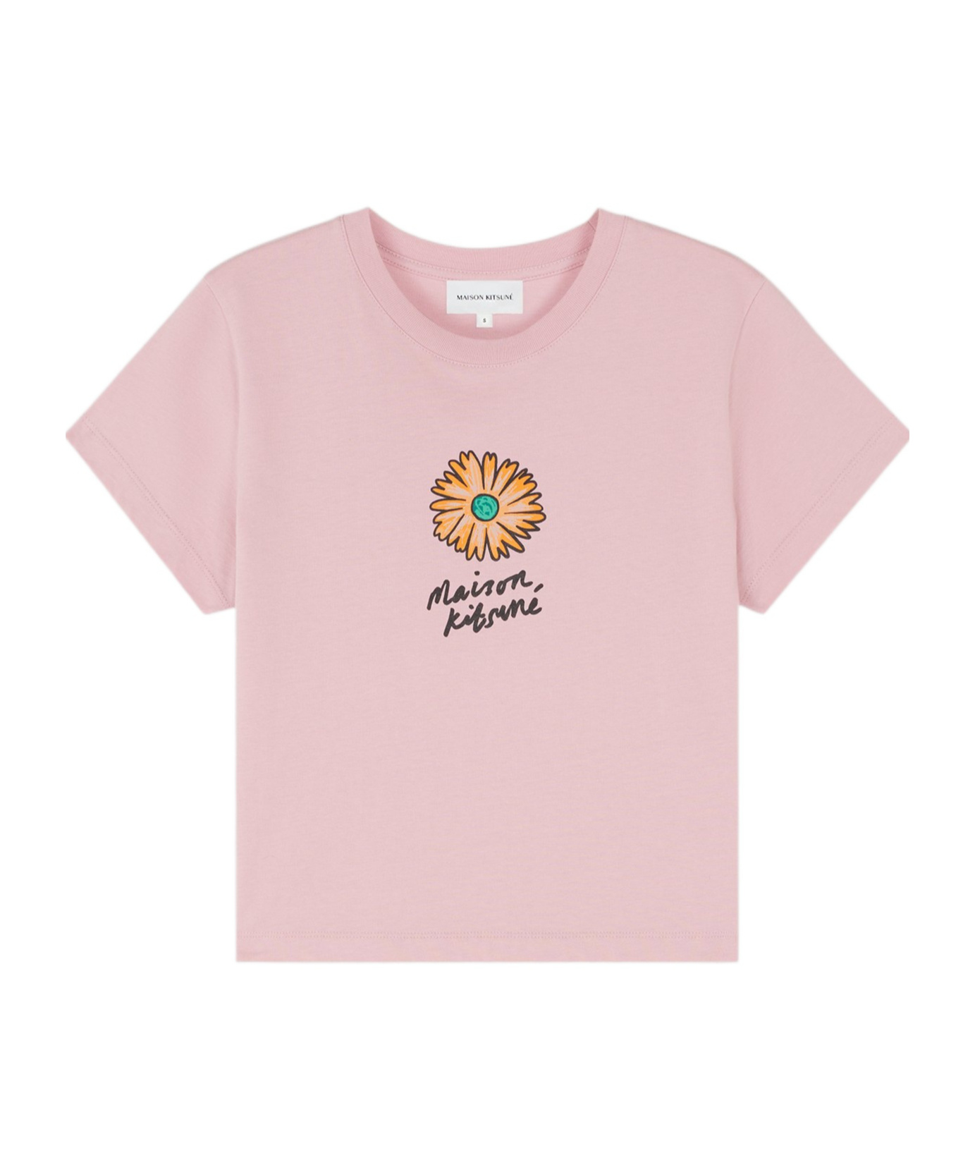 MAISON KITSUNÉ FLOATING FLOWER-PRINT COTTON T-SHIRT