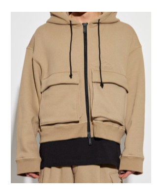 Dsquared2 Hooded Jacket In Nude