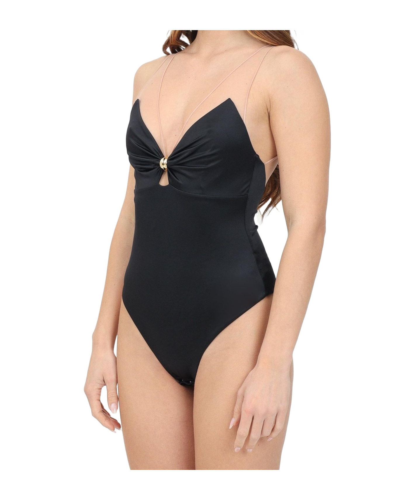 Elisabetta Franchi Sleeveless Jumpsuit In Black