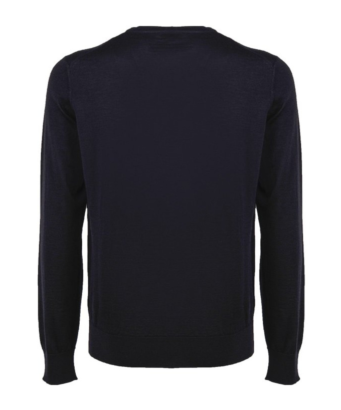 Zegna Long-sleeved Sweater In Black