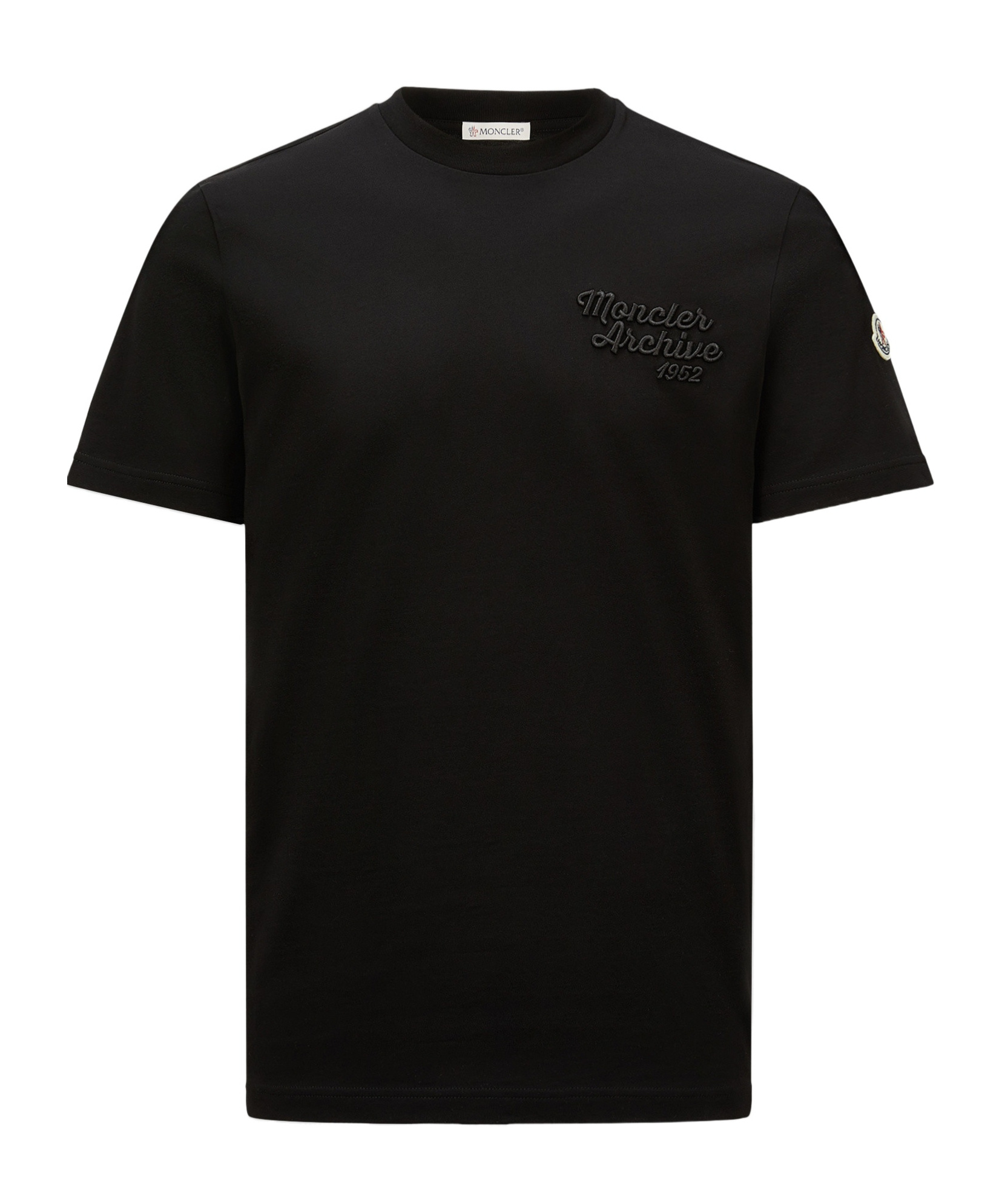 Moncler Short-sleeved T-shirt In Black