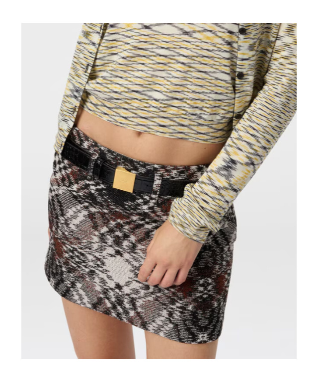 Missoni Mini Skirt In Jacquard Fabric In Multi