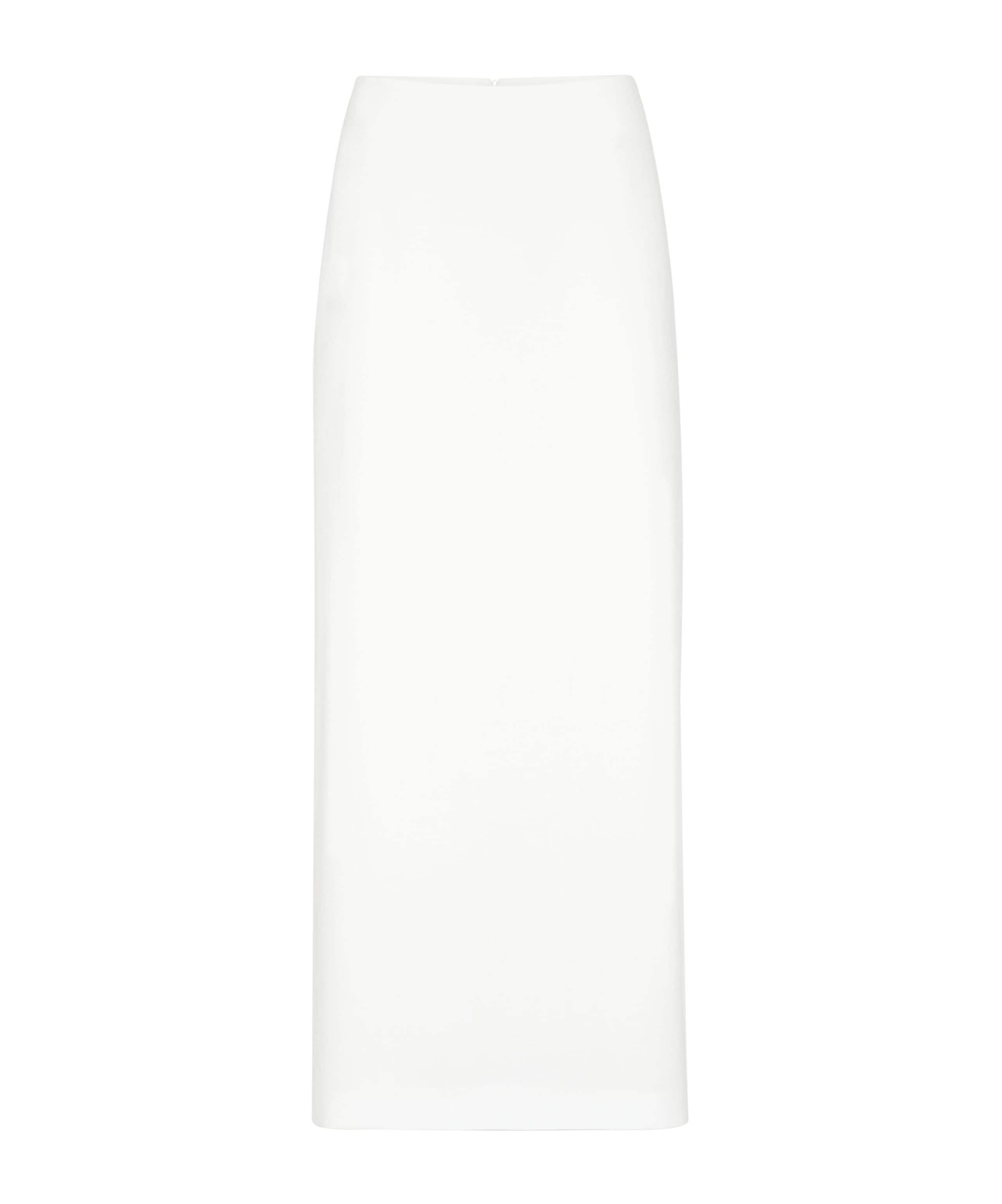 Brunello Cucinelli Long Skirt With Diagonal Cut In White