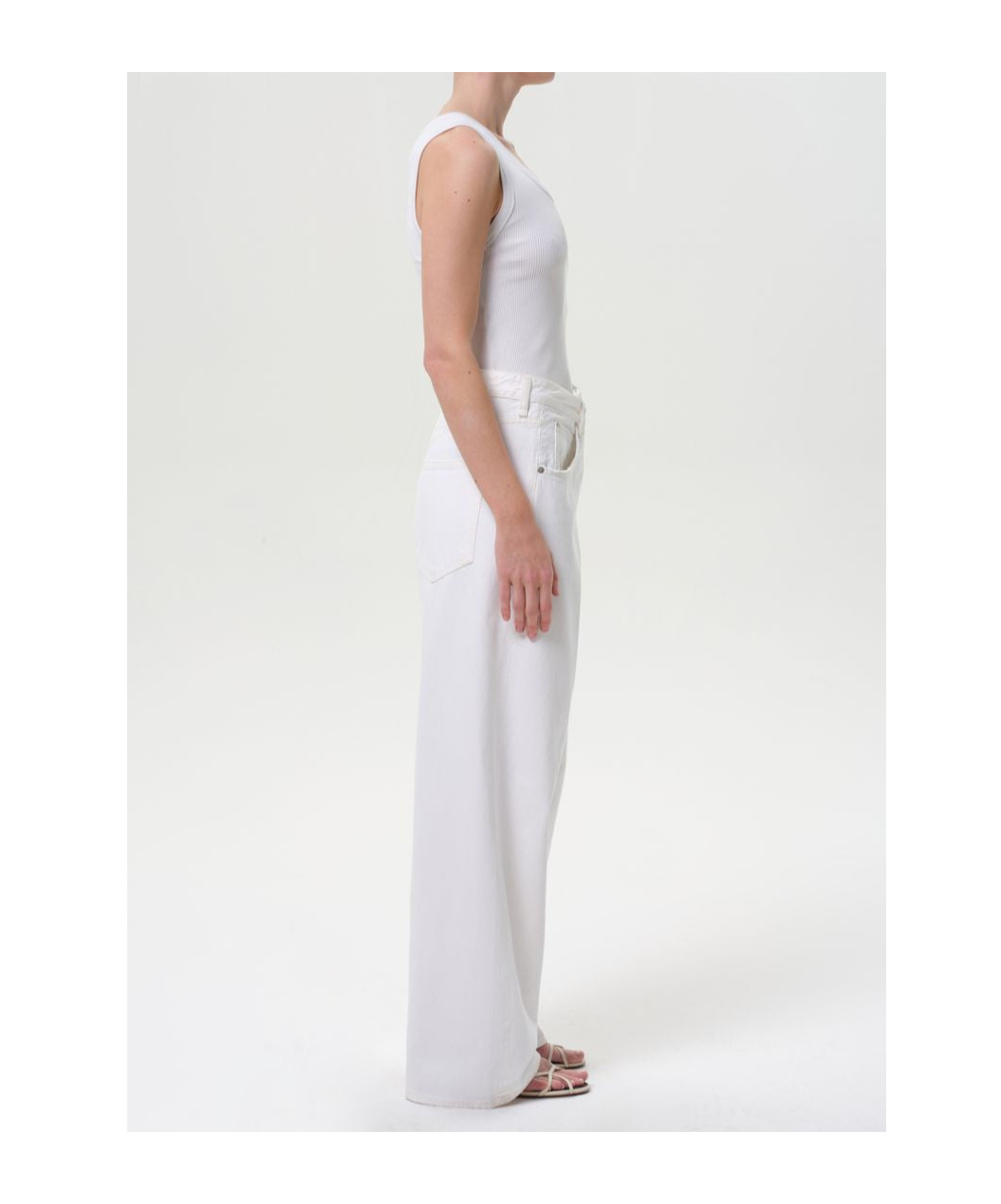 Agolde Ren High Rise Wide Leg Jeans In Tarte