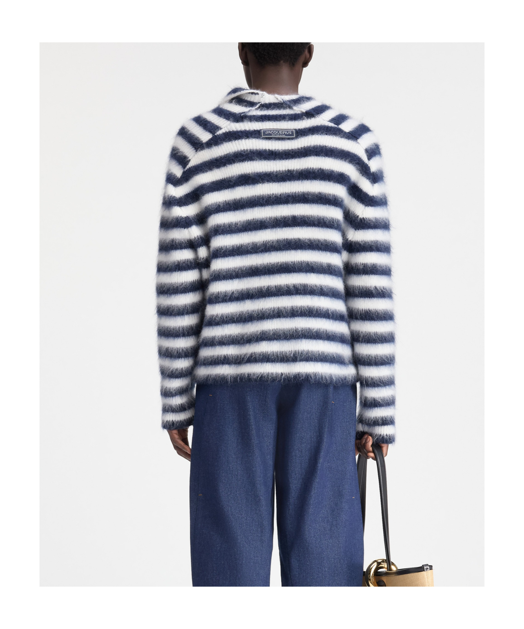 Jacquemus 'marina's Mohair Sweater In Blue