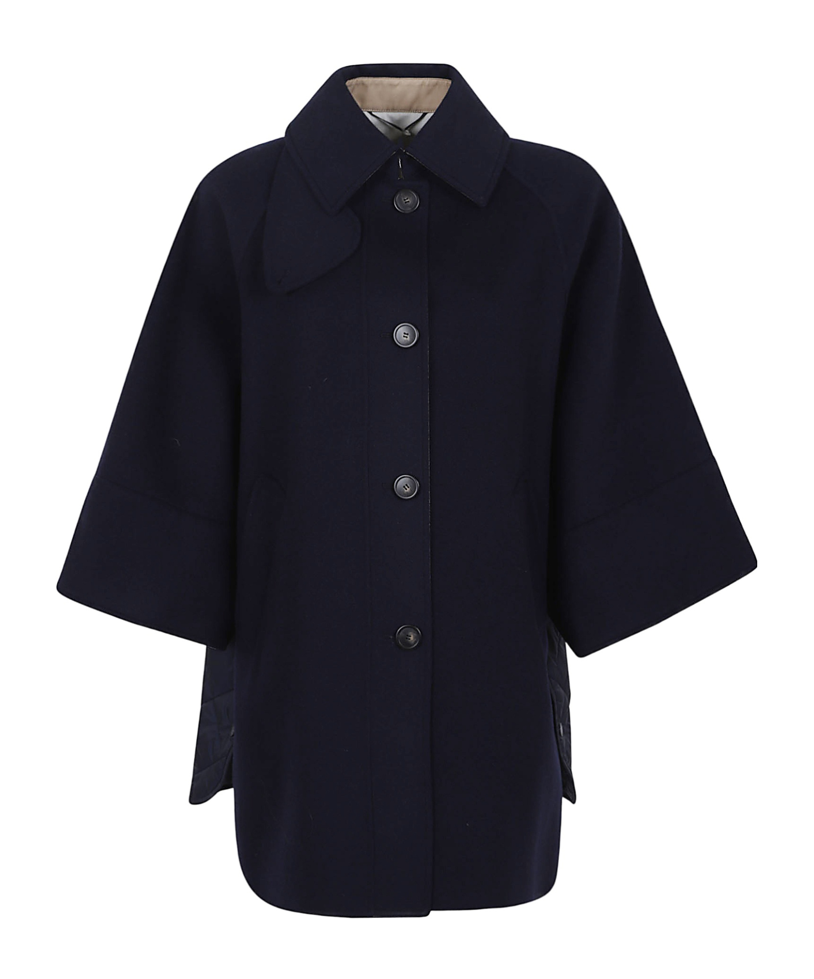 Weekend Max Mara Long-sleeved Coat In Black
