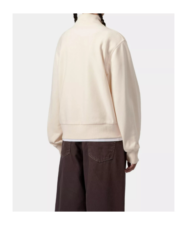 Carhartt W' American Script High Neck Sweatshirt In Neutral