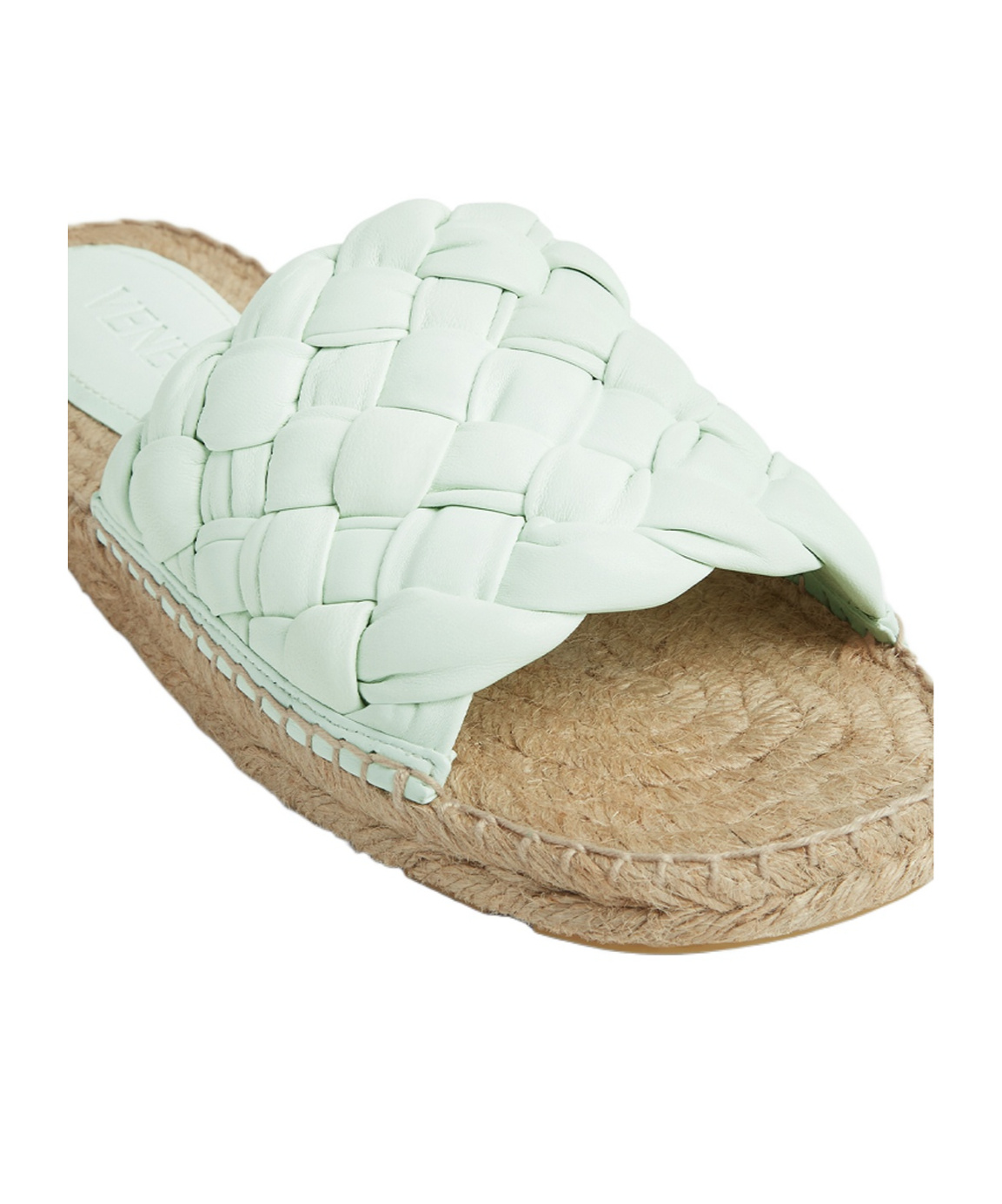Bottega Veneta Jack Espadrille Slides In White