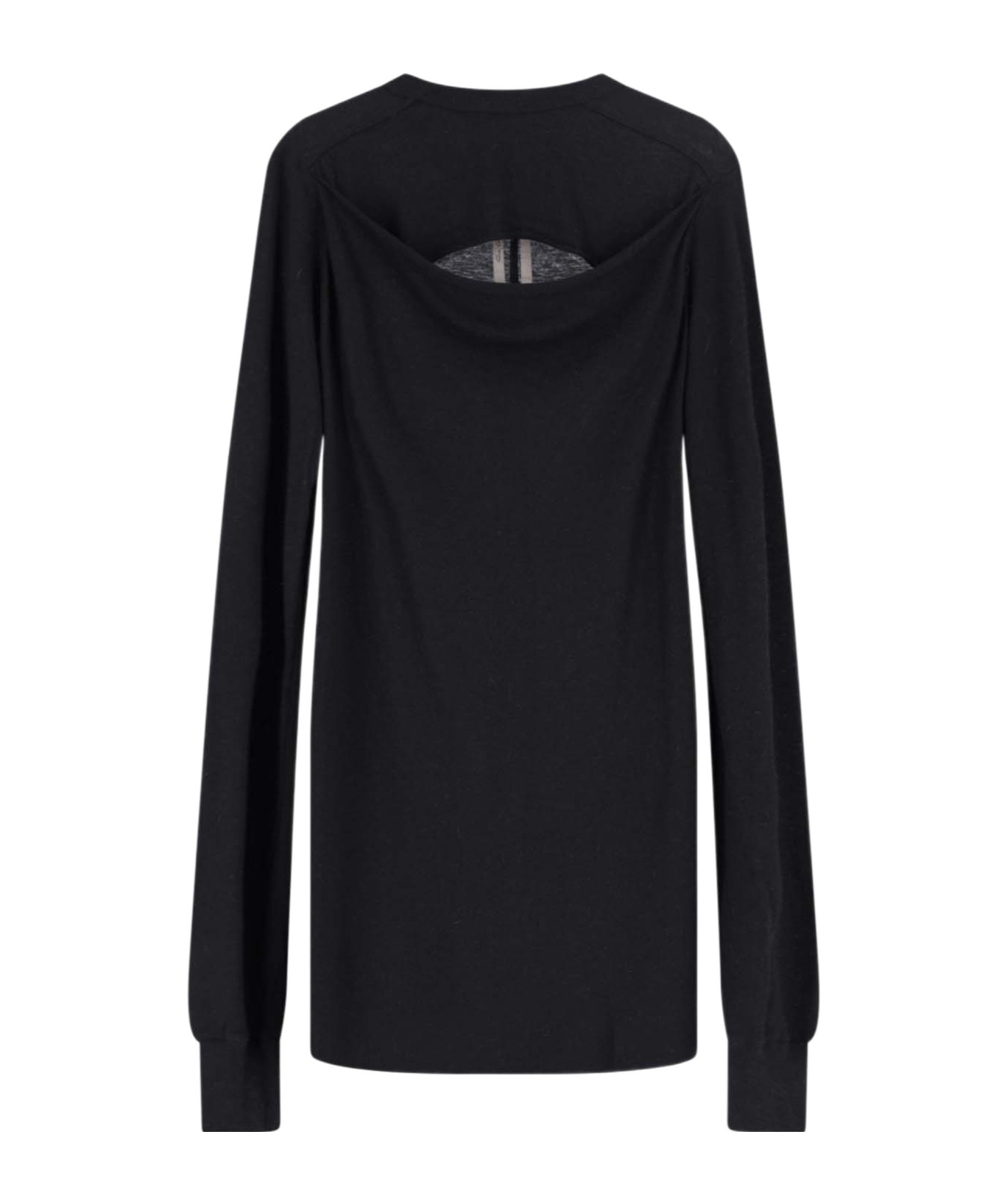 Rick Owens Long-sleeved T-shirt In Black
