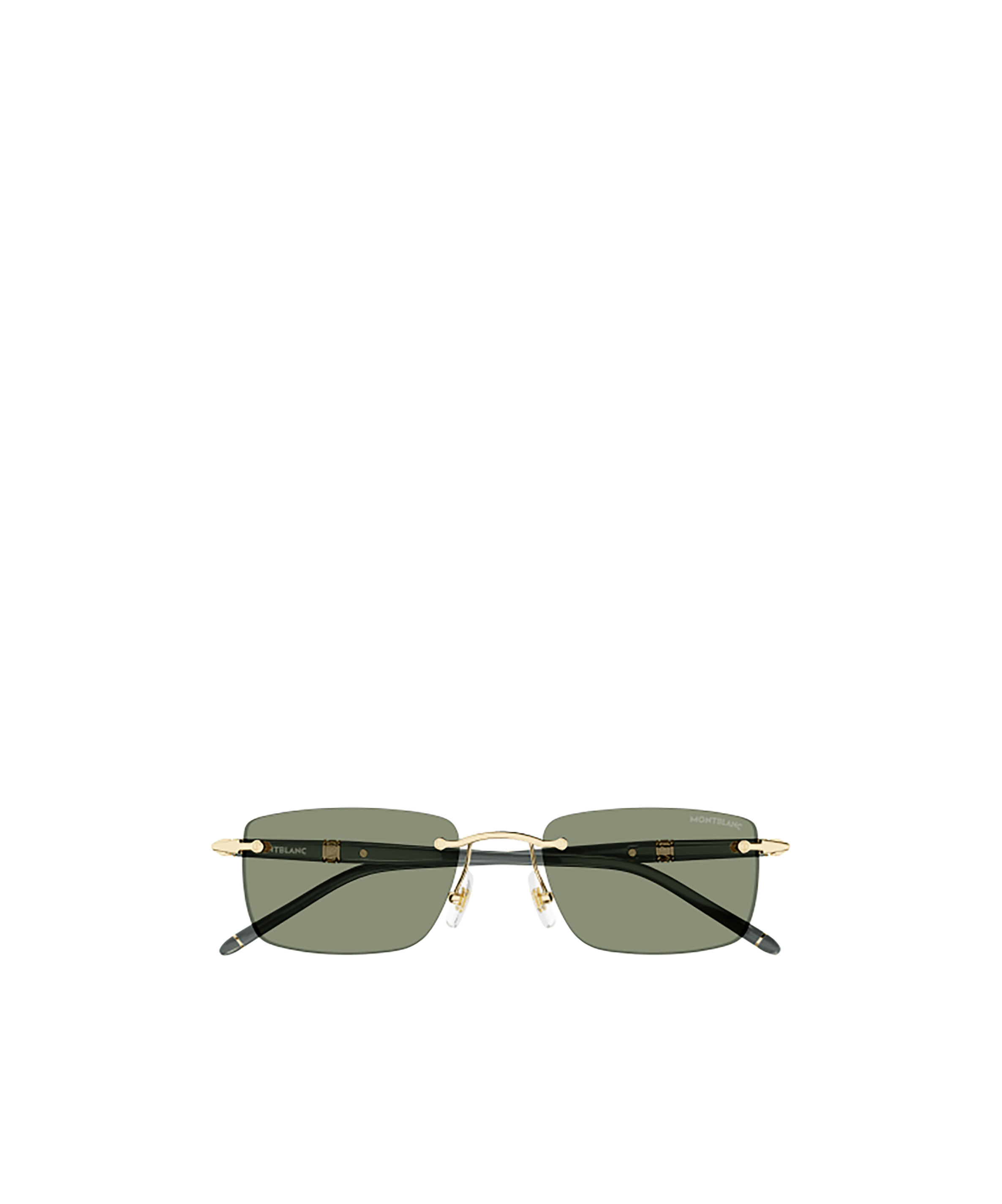 Montblanc Geometric-frame Sunglasses In Gray