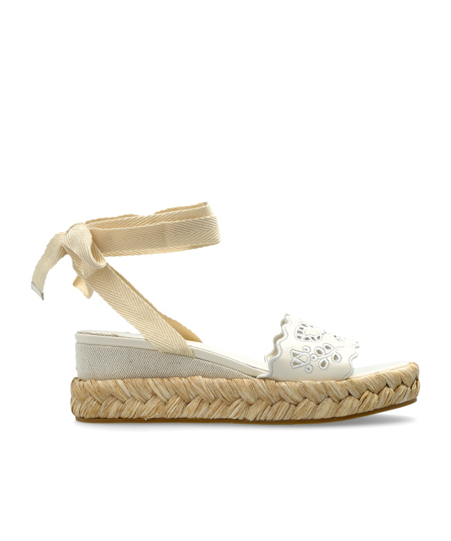 Jimmy Choo Arlee 60 Flatform Wedge Sandals In White